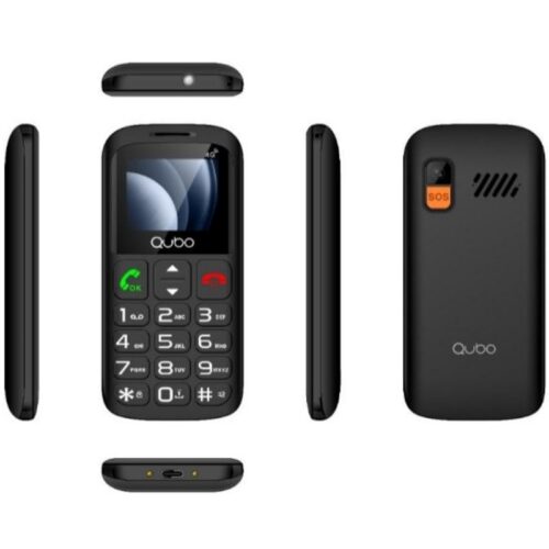 art_qub-tel20p-186bkc204g_1 Teléfono Móvil Qubo P-186BKC 4G para Personas Mayores/ Negro
