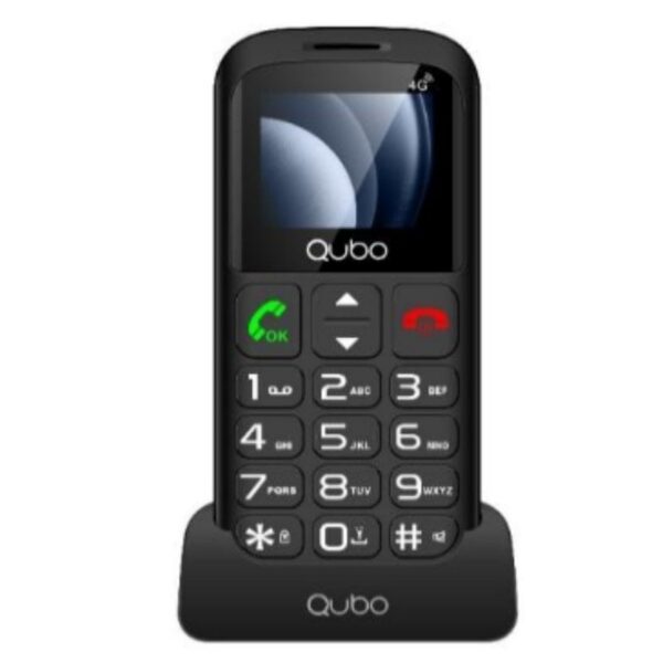 art_qub-tel20p-186bkc204g_2 Teléfono Móvil Qubo P-186BKC 4G para Personas Mayores/ Negro