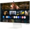 Smart Monitor Samsung M8 M80F S32FM801UU 32"/ 4K/ Multimedia/ Regulable en altura/ Smart TV/ Webcam/ Blanco