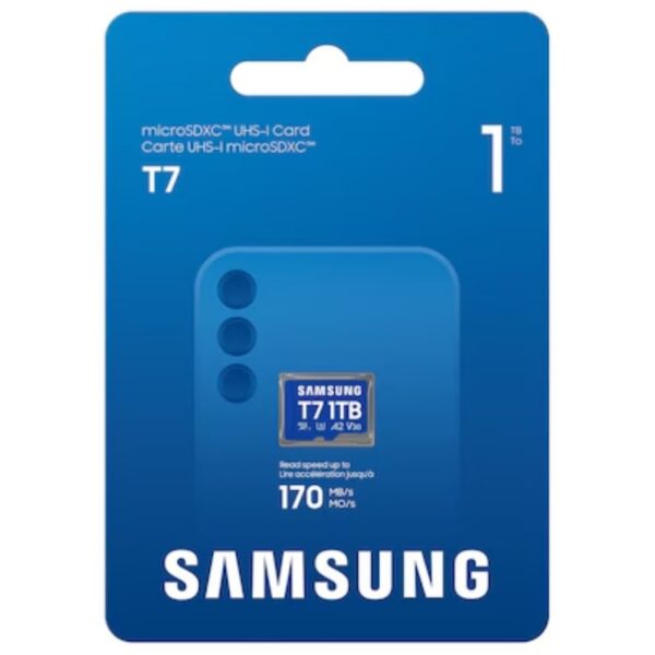 Tarjeta de Memoria Samsung P7 1TB microSD XC/ Clase 10/ 170MBs