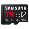 Tarjeta de Memoria Samsung P9 512GB microSD XC/ Clase 10/ 200MBs