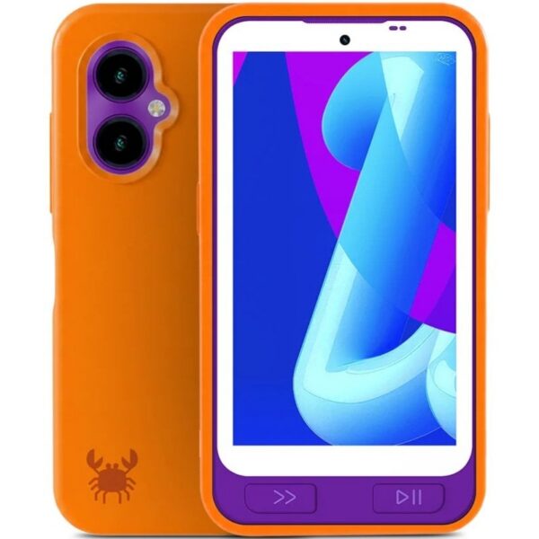 Funda Silicona + Protector de Pantalla de Cristal Templado SPC Wuum One Protection Pack 4354P/ Compatible con SPC Wuum One/ Naranja