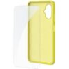Funda Silicona + Protector de Pantalla de Cristal Templado SPC Wuum One Protection Pack 4354Y/ Compatible con SPC Wuum One/ Amarilla
