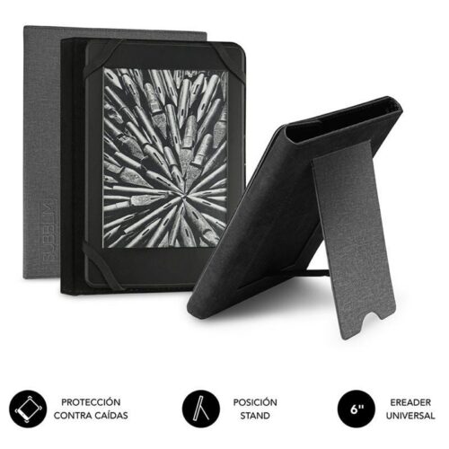 art_sub-funda20cue-1ec100_1 Funda para libro electrónico Subblim Clever Ebook Stand Case 6"/ Gris