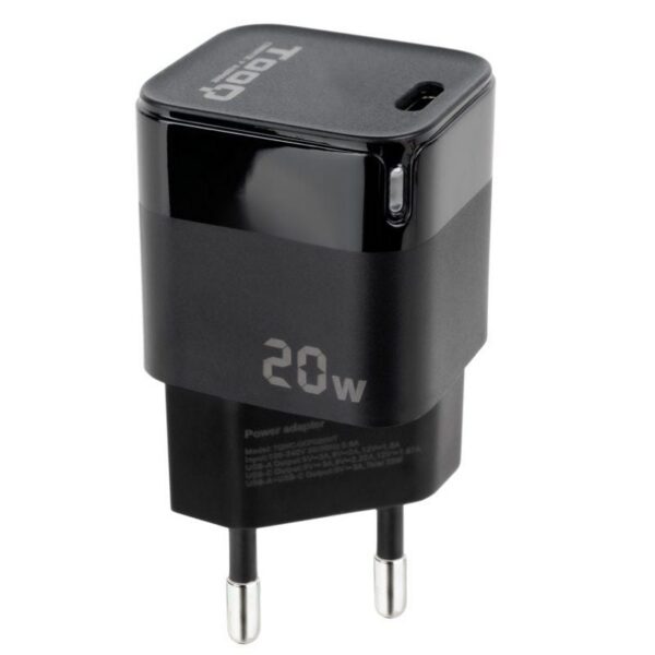 art_too-carga20tqwc-pd20_1 Cargador de Pared TooQ TQWC-PD20/ 1xUSB Tipo-C/ 20W