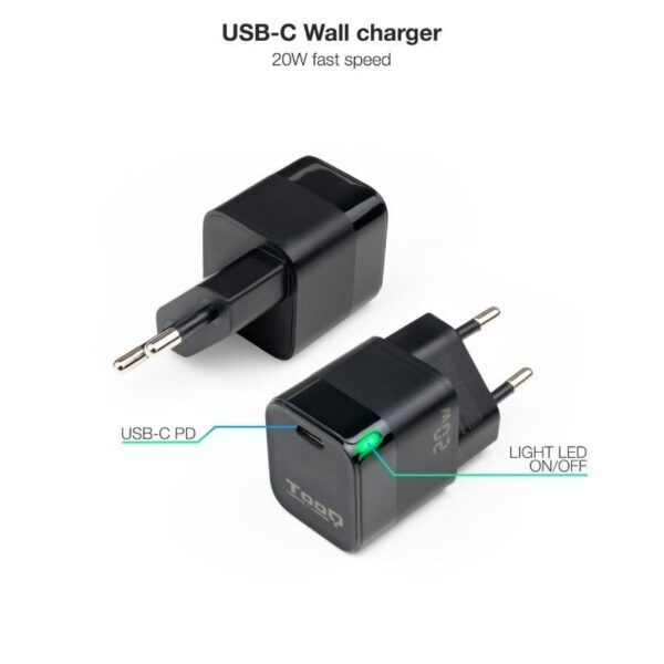 art_too-carga20tqwc-pd20_2 Cargador de Pared TooQ TQWC-PD20/ 1xUSB Tipo-C/ 20W