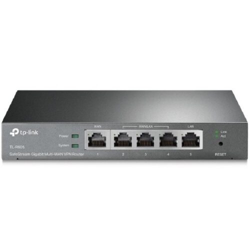 art_tpl-rou20tl-r60520v2_1 Router VPN SafeStream Gigabit TP-Link Omada TL-R605/ 5 Puertos Multi-WAN