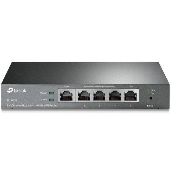 art_tpl-rou20tl-r60520v2_1 Router VPN SafeStream Gigabit TP-Link Omada TL-R605/ 5 Puertos Multi-WAN