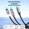 Cable Estéreo Vention BIKHH/ USB Tipo-C Macho - 2x RCA Macho/ 2m/ Gris