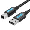 Cable USB 2.0 Impresora Vention COQBN/ USB Tipo-B Macho - USB Macho/ 480Mbps/ 15m/ Negro