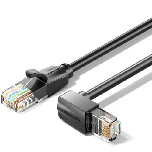 art_ven-cab20ibvbj_1 Cable de Red RJ45 UTP Vention IBVBJ Cat.6/ 5m/ Acodado 90º/ Negro