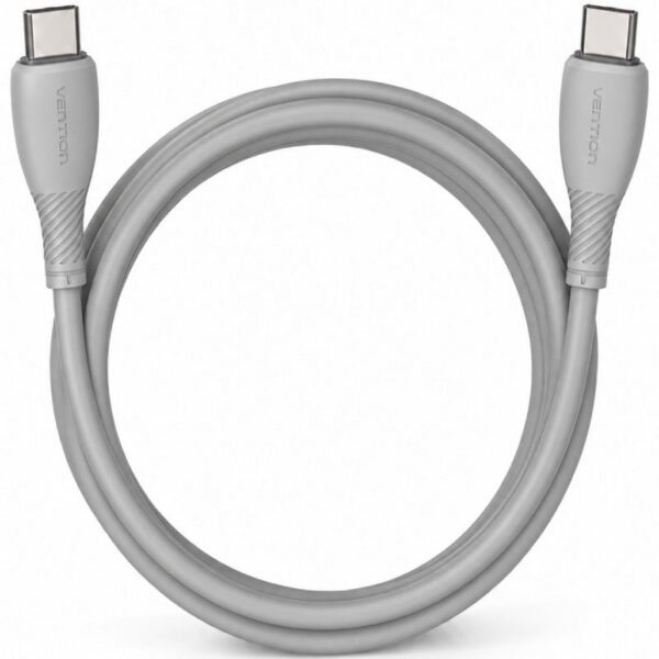 art_ven-cab20trvhf_1 Cable USB 2.0 Tipo-C Vention TRVHF/ USB Tipo-C Macho - USB Tipo-C Macho/ Hasta 60W/ 480Mbps/ 1m/ Gris
