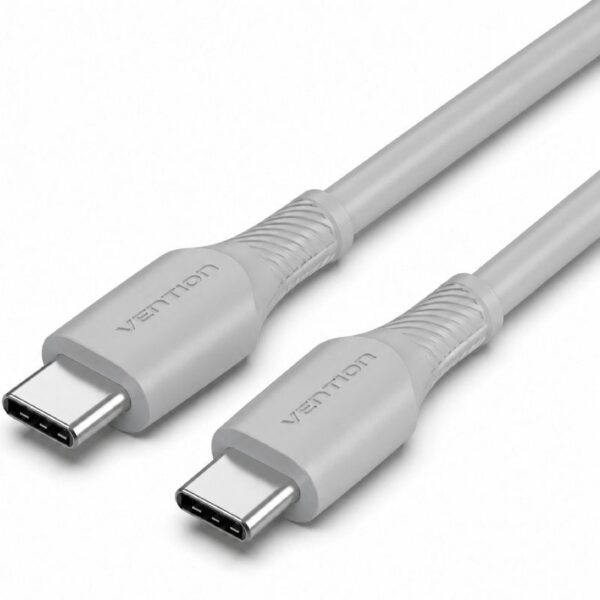 art_ven-cab20trvhf_2 Cable USB 2.0 Tipo-C Vention TRVHF/ USB Tipo-C Macho - USB Tipo-C Macho/ Hasta 60W/ 480Mbps/ 1m/ Gris