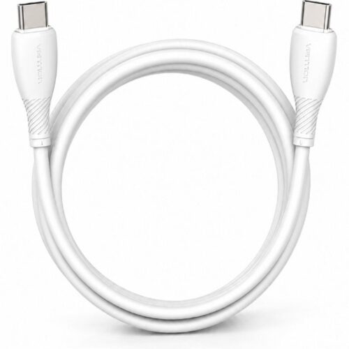art_ven-cab20trvwf_1 Cable USB 2.0 Tipo-C Vention TRVWF/ USB Tipo-C Macho - USB Tipo-C Macho/ Hasta 60W/ 480Mbps/ 1m/ Blanco