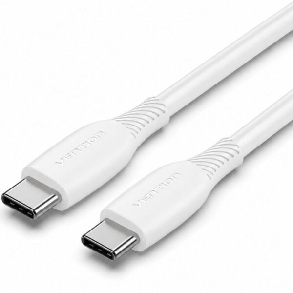 art_ven-cab20trvwf_2 Cable USB 2.0 Tipo-C Vention TRVWF/ USB Tipo-C Macho - USB Tipo-C Macho/ Hasta 60W/ 480Mbps/ 1m/ Blanco
