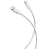 art_xia-cab203a20bra20usb-c20wh_1 Cable USB 2.0 Tipo-C 3A Xiaomi Braided/ USB Tipo-C Macho - USB Tipo-C Macho/ Hasta 60W/ 480Mbps/ 1m/ Blanco