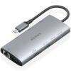 Docking USB Tipo-C Aisens ASUC-10P050-GR/ 1xDisplayPort/ 1xHDMI 4K/ 1xRJ45/ 2xUSB/ 2xUSB Tipo-C/ 1xUSB Tipo-C PD/ 1xLector de Tarjetas/ Gris