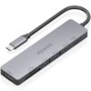 Docking USB Tipo-C Aisens ASUC-7P048-GR/ 1xHDMI 4K/ 2xUSB/ 1xUSB Tipo-C/ 1xUSB Tipo-C PD/ 1x Lector de Tarjetas/ Gris