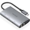 Docking USB Tipo-C Aisens ASUC-7P049-GR/ 2xHDMI 4K/ 1xRJ45/ 2xUSB/ 1xUSB Tipo-C/ 1xUSB Tipo-C PD/ Gris