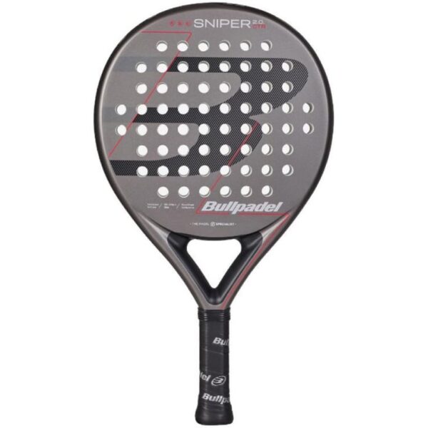 art_bup-pala20pad20snp220ctr202620gy_1 Pala de Pádel Bullpadel Sniper 2.0 Control 2026/ Gris y Roja