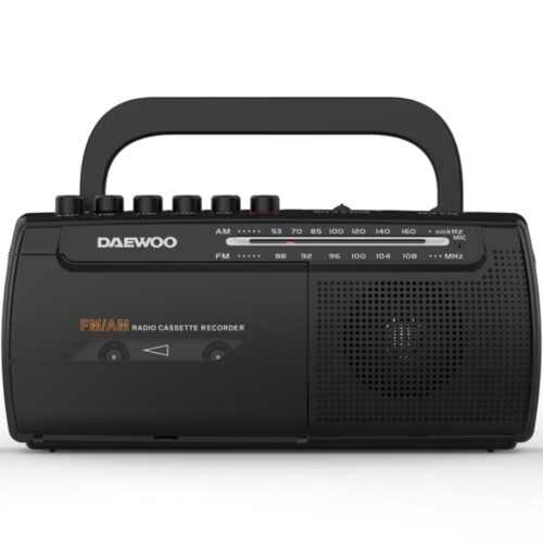 art_dae-radio20dw1108_1 Radio Cassete Daewoo DW1108/ con Cable/ a Pilas/ Negra