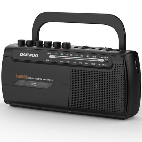 art_dae-radio20dw1108_2 Radio Cassete Daewoo DW1108/ con Cable/ a Pilas/ Negra