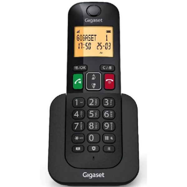 art_giga-tel20elemental2040020bk_1 Teléfono Inalámbrico Gigaset Elemental 400/ Negro