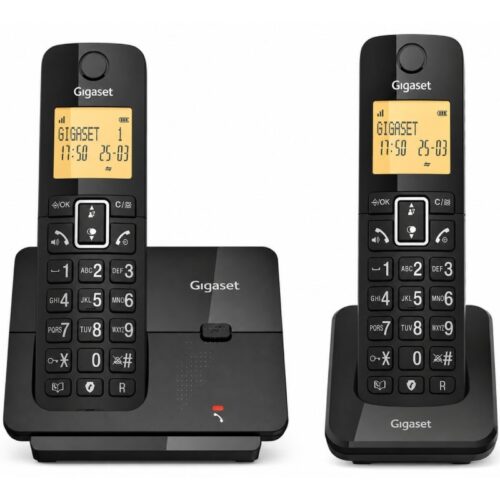 art_giga-tel20essential2030020d20bk_1 Teléfono Inalámbrico Gigaset Essential 300 DUO/ Negro