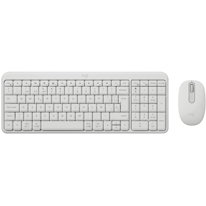 Teclado y Ratón Inalámbricos Logitech Wireless Combo MK250/ Blanco