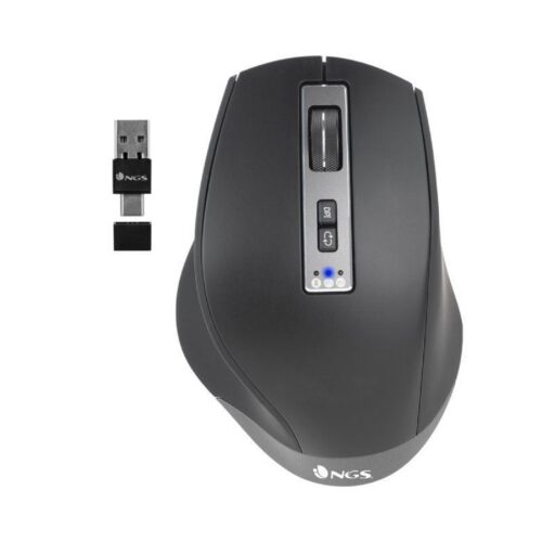 art_ngs-mou20blur-rb_1 Ratón Ergonómico Inalámbrico NGS BLUR-RB/ Batería recargable/ Hasta 3200 DPI/ Negro