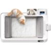Arenero para Gatos Autolimpiable PetKit PuroBot Crystal Duo con Cámara/ Control desde APP/ Blanco