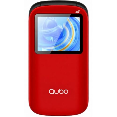 art_qub-tel20p-190rd204g_1 Teléfono Móvil Qubo P-190RD 4G para Personas Mayores/ Rojo