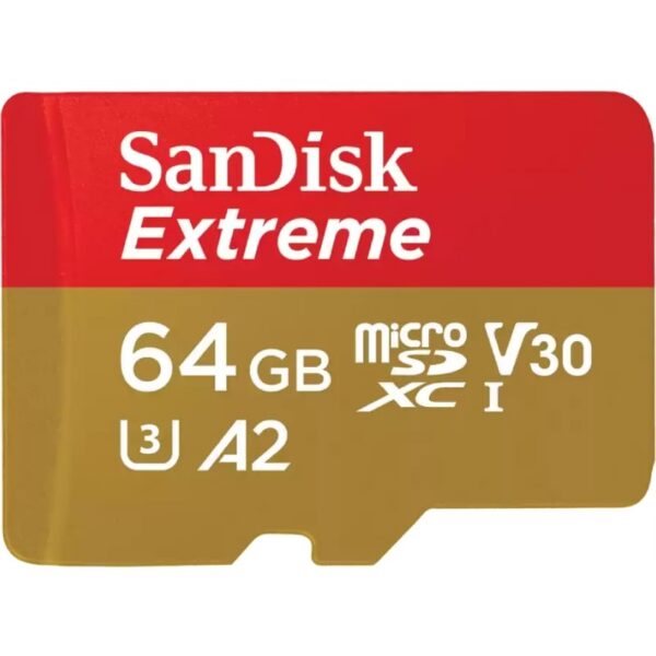 art_snd-microsd20sdsqxah064ggn6ma_1 Tarjeta de Memoria SanDisk Extreme 64GB microSD XC UHS-I con Adaptador/ Clase 10/ 170MBs