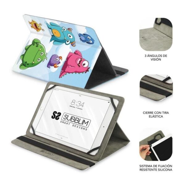 art_sub-funda20cut-4tc014_2 Funda Subblim Trendy Case Monsters para Tablets de 11"