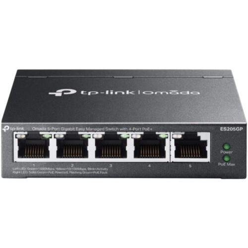 art_tpl-switch20es205gp_1 Switch TP-Link Omada ES205GP 5 Puertos/ RJ-45 10/100/1000/ PoE+