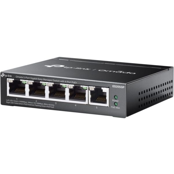 Switch TP-Link Omada ES205GP 5 Puertos/ RJ-45 10/100/1000/ PoE+