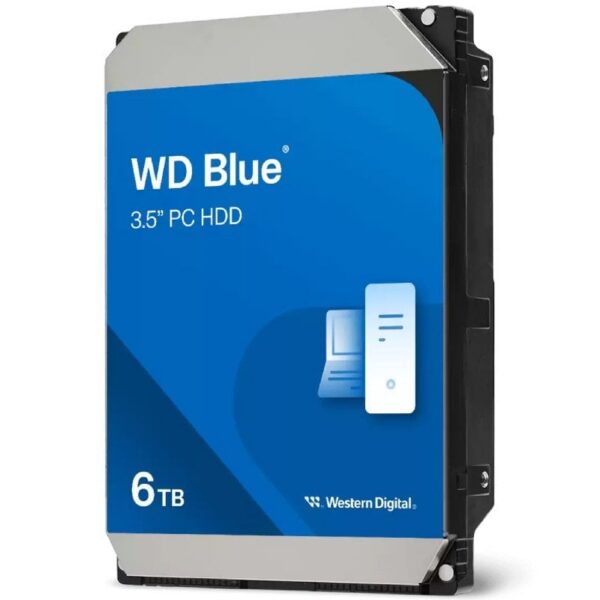 Disco Duro Western Digital WD Blue PC Desktop 6TB/ 3.5"/ SATA III/ 256MB