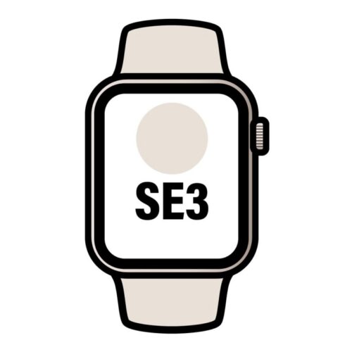 Apple Watch SE3/ GPS/ 40mm/ Caja de Aluminio Blanco Estrella/ Correa Deportiva Arena S/M