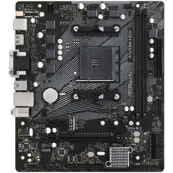 art_asr-pb20a520m-hdv_2 Placa Base Asrock A520M-HDV/ DDR4/ PCIe 3.0/ Socket AM4/ Micro ATX