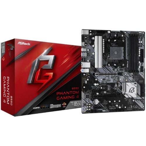 art_asr-pb20b55020phan20gam204_1 Placa Base Asrock B550 Phantom Gaming 4/ DDR4/ PCIe 4.0/ Socket AM4
