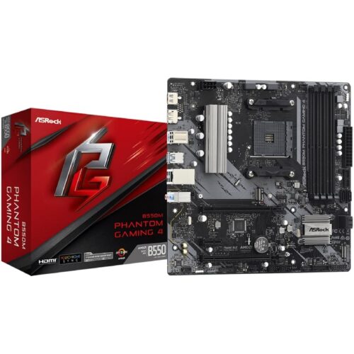 art_asr-pb20b550m20phan20gam204_1 Placa Base Asrock B550M Phantom Gaming 4/ DDR4/ PCIe 4.0/ Socket AM4/ Micro ATX