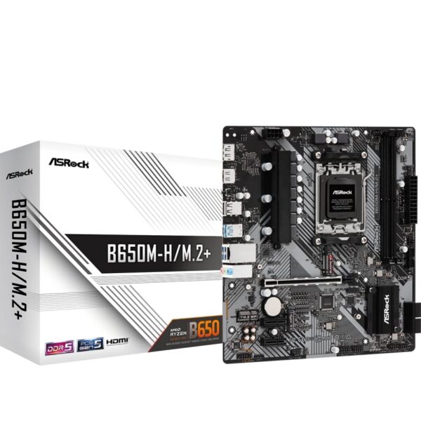 art_asr-pb20b650m-h20m220p_1 Placa Base Asrock B650M-H/M.2+/ DDR5/ PCIe 4.0/ Socket AM5/ Micro ATX