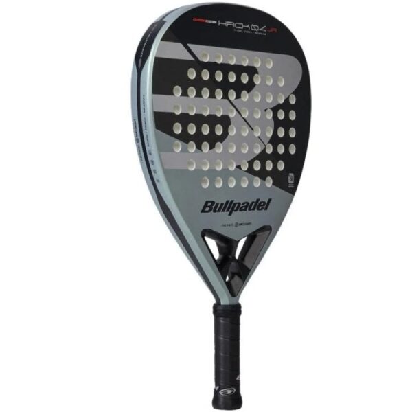 Pala de Pádel Bullpadel Hack 04 Junior 2026 (Paquito Navarro)/ Negra y Gris