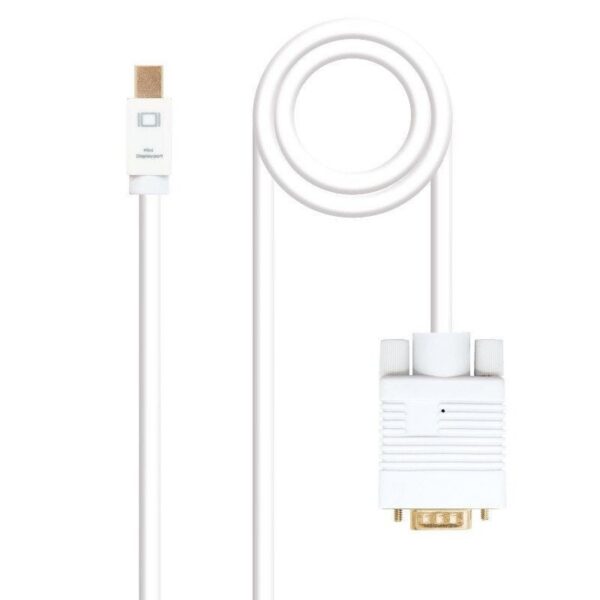 art_nan-cab20102015204102_1 Cable Conversor Nanocable 10.15.4102/ Mini DP Macho - VGA Macho/ 2m/ Blanco