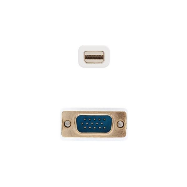 art_nan-cab20102015204102_2 Cable Conversor Nanocable 10.15.4102/ Mini DP Macho - VGA Macho/ 2m/ Blanco