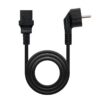 Cable Alimentación CPU Nanocable 10.22.0110/ Schuko Macho - C13 Hembra/ 10m/ Negro