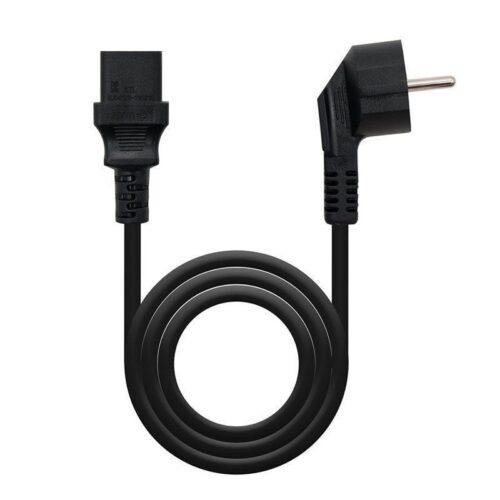 Cable Alimentación CPU Nanocable 10.22.0110/ Schuko Macho - C13 Hembra/ 10m/ Negro
