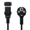 Cable Alimentación CPU Nanocable 10.22.0110/ Schuko Macho - C13 Hembra/ 10m/ Negro