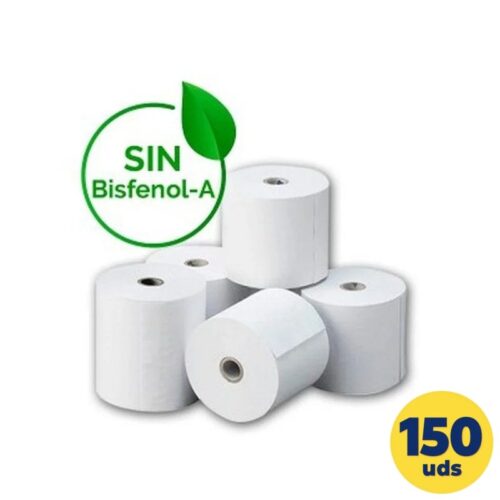 art_papel20termico2057x5020150u20bpa_1 Caja de Rollos de Papel Térmico Genérico 57X50 BPA/ 57 X 50mm/ 15 paquetes/ 150 unidades