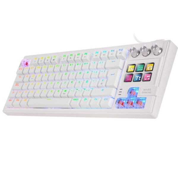 art_tac-tec20mk-master20wh_2 Teclado Gaming Mecánico Mars Gaming MK-MASTER/ Switch Rojo/ Blanco/ Incluye SmartDeck